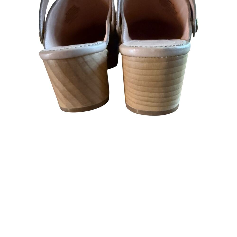 .J.Crew Blush Leather Platform Clogs - Size 8.5 - NWOT - Picture 4 of 9
